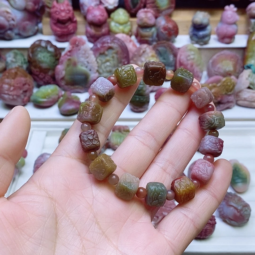 玛瑙/玉髓盐源玛瑙手串未镶嵌