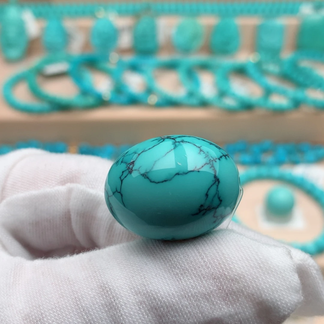 绿松石未镶嵌珠宝奇石18.7mm