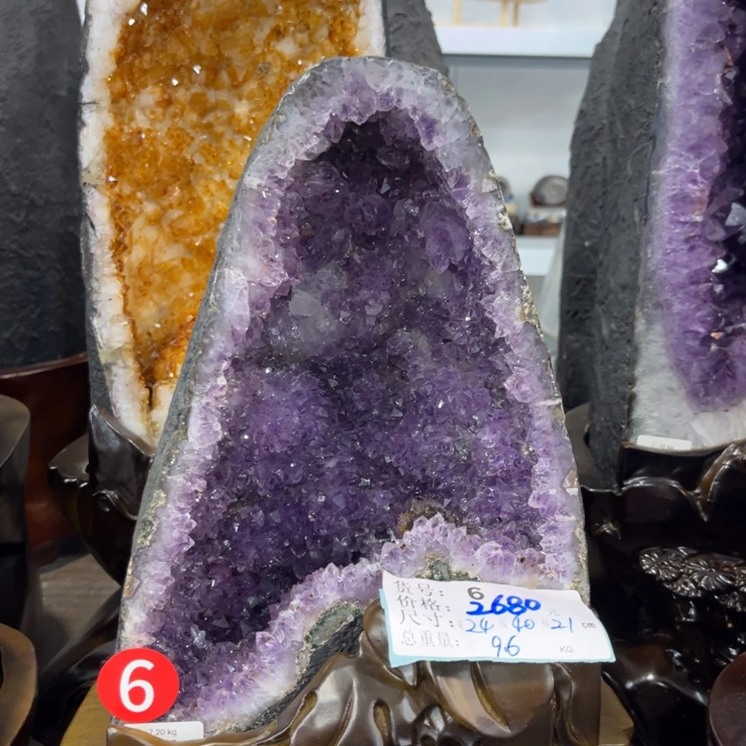 未镶嵌摆件紫晶水晶