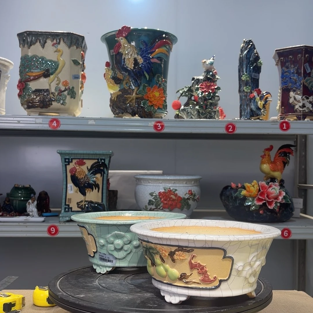 六***哥精品石湾花盆高端大气