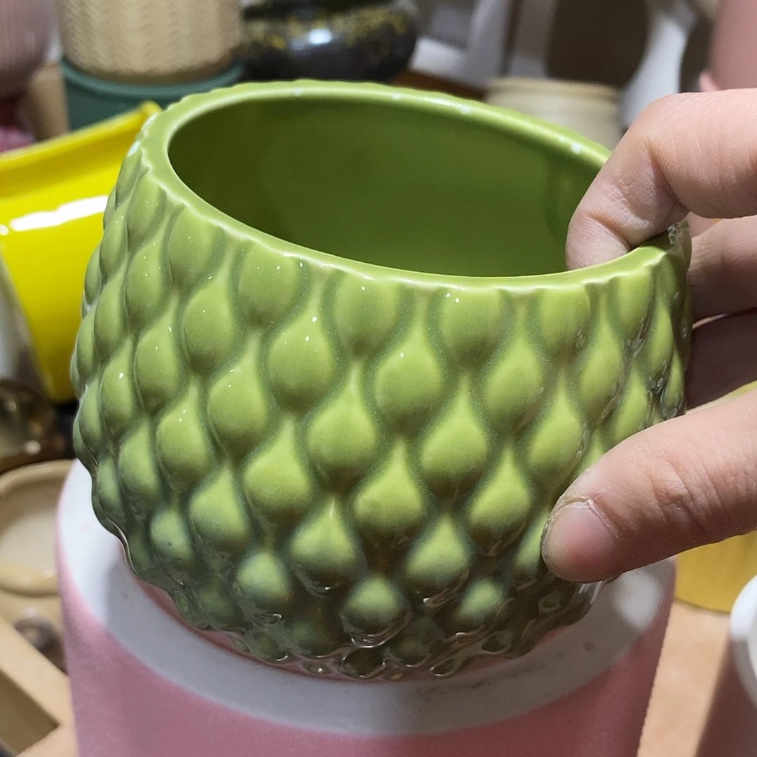 杯子陶陶盆有孔 瑕疵介意勿拍