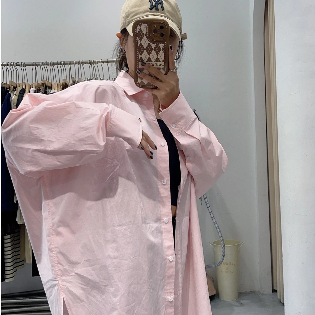 17-2 下摆不规则宽松文艺棉衬衫