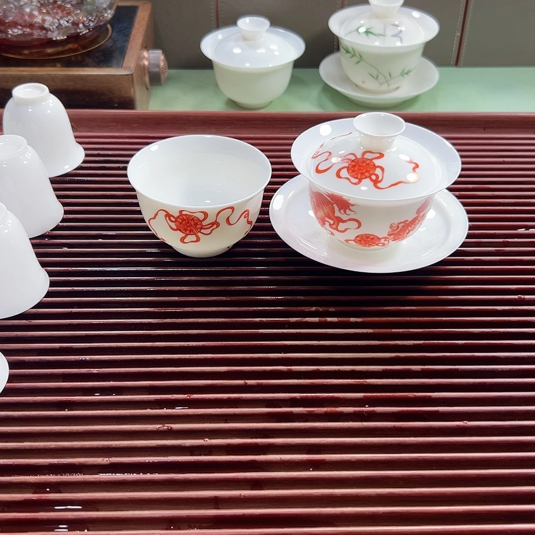 超薄胎泰狮120ml盖碗➕送个100ml主人杯