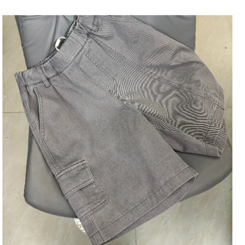 421249新款时尚灰色梭织裤D