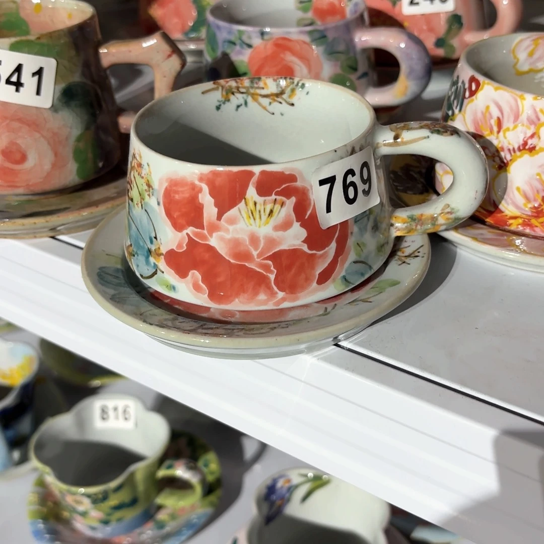 景德镇手绘高温釉下彩陶瓷茶具