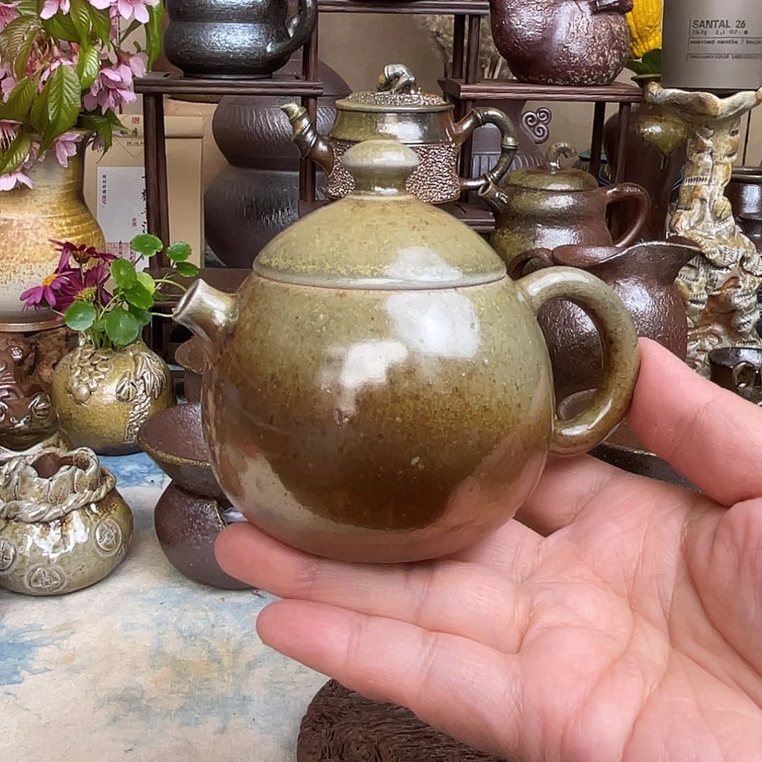 手工柴烧小龙蛋壶