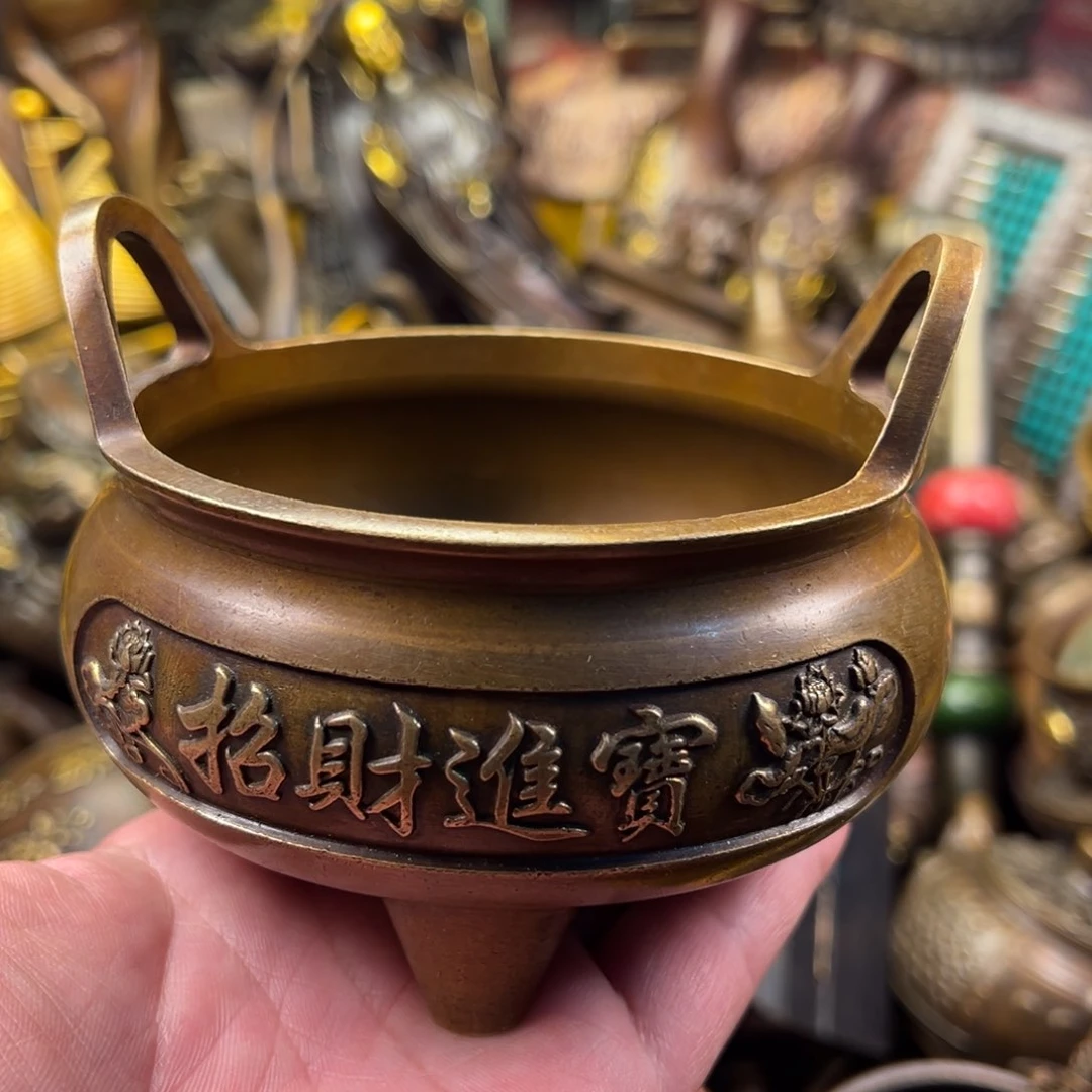 茶壶香炉铜器摆件