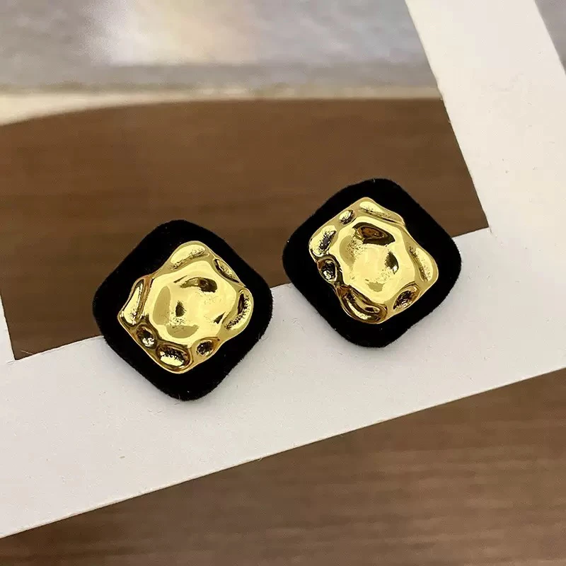 铜合金仿珍珠耳饰 紫色银色民族风仙气日韩气质少女炫彩幻彩女超