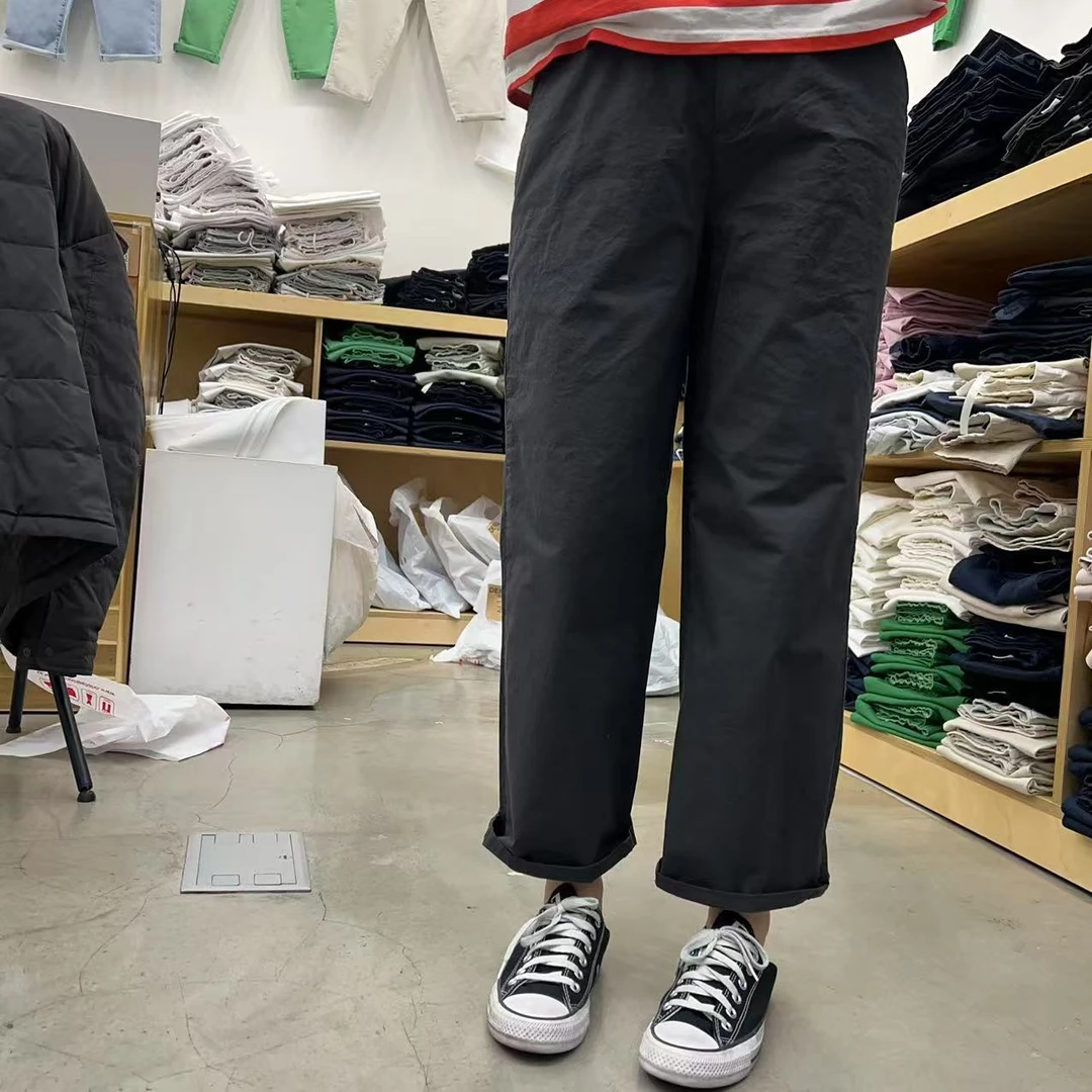 GO25夏款小兜休闲筒裤（NO退换）