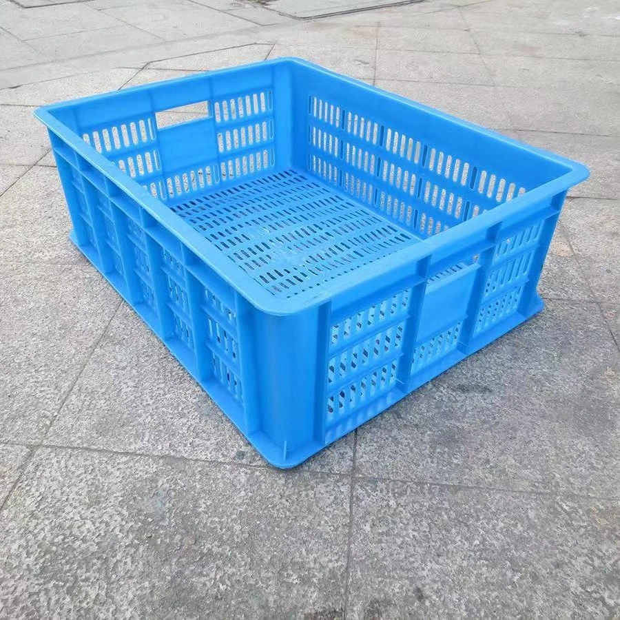 收纳箱1个镂空浴室中国风2KG收纳筐储物筐纯色胶筐周转箱箩筐