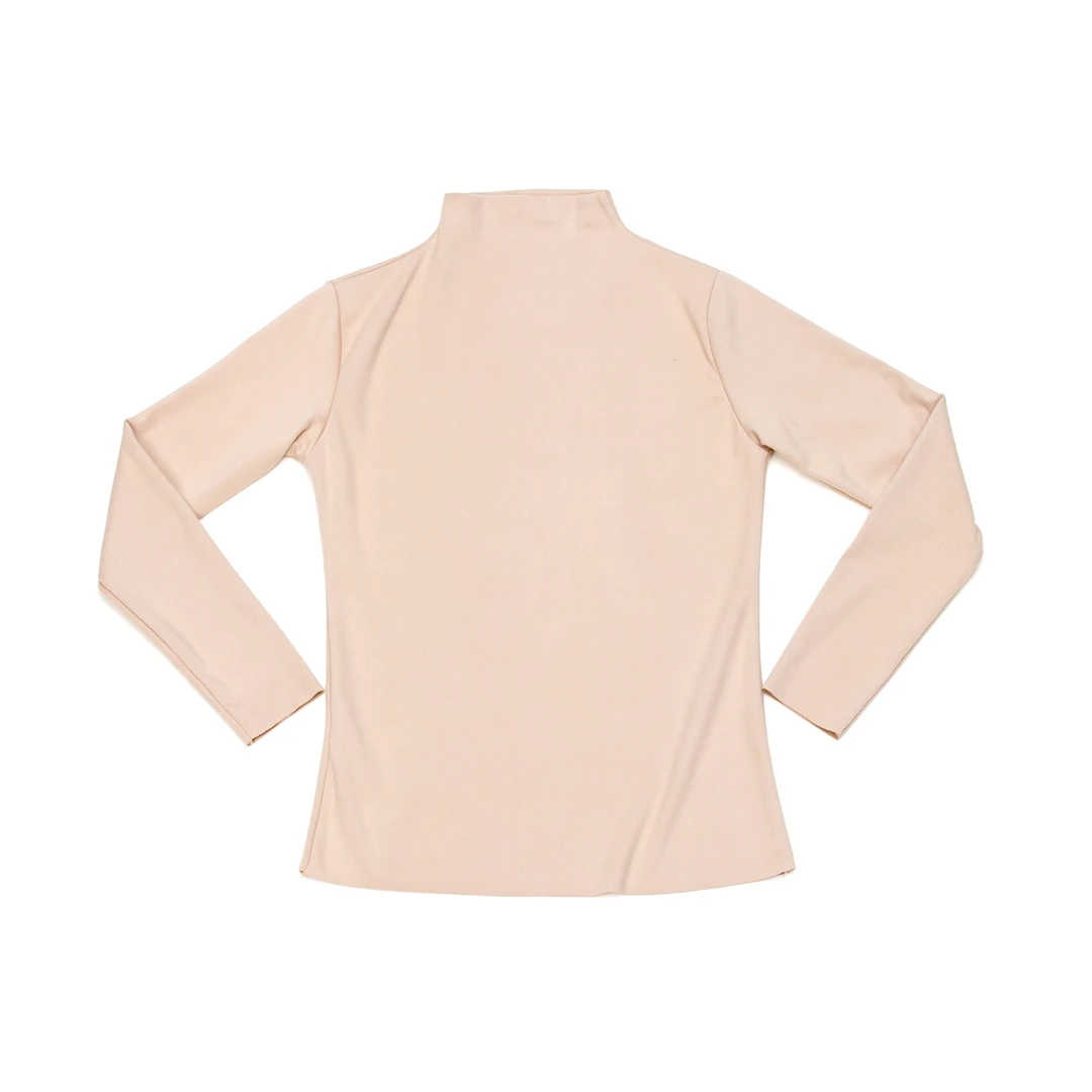 QEJ23DDS秋冬半高领纯色长袖百搭女士保暖打底衫