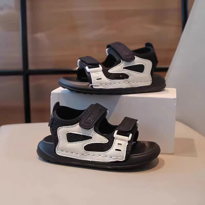 ABC男童凉鞋2025夏季新款韩版儿童软底沙滩鞋女孩运动休闲夏款鞋