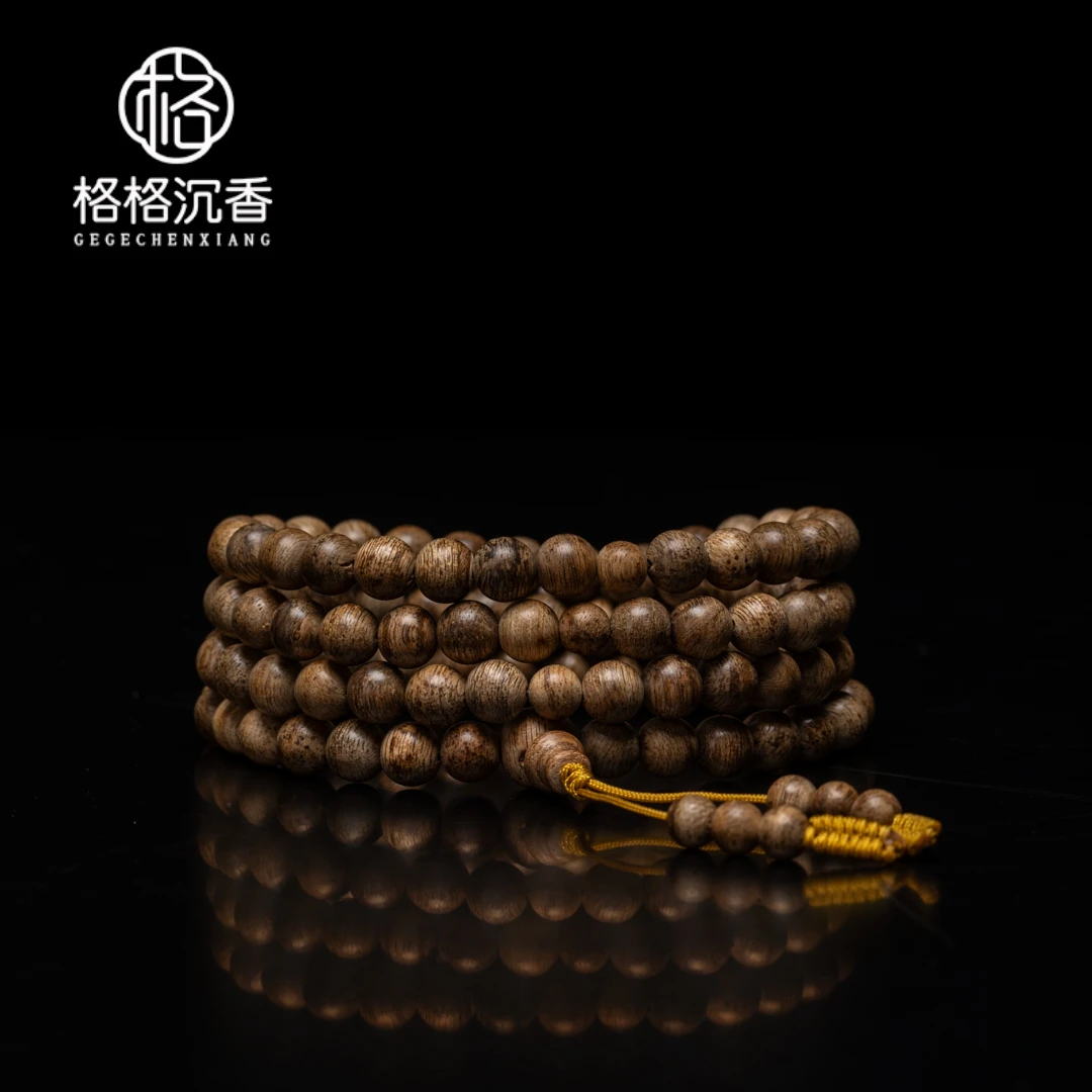 沉香【味道一姐】越南老惠安百年土熟油结鹧鸪斑念珠6MM04013784