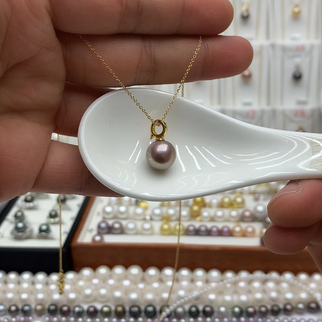 吊坠(赠链)淡水珍珠银S925镶嵌