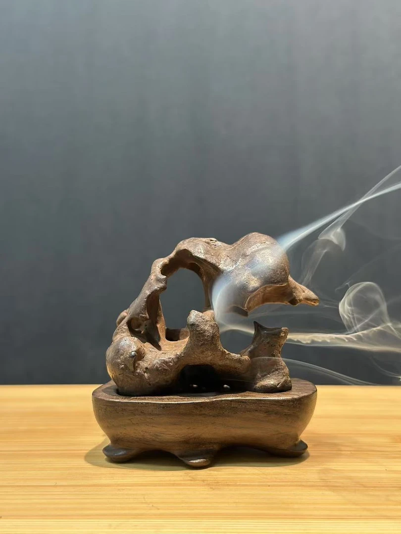 太湖水石 香炉摆件