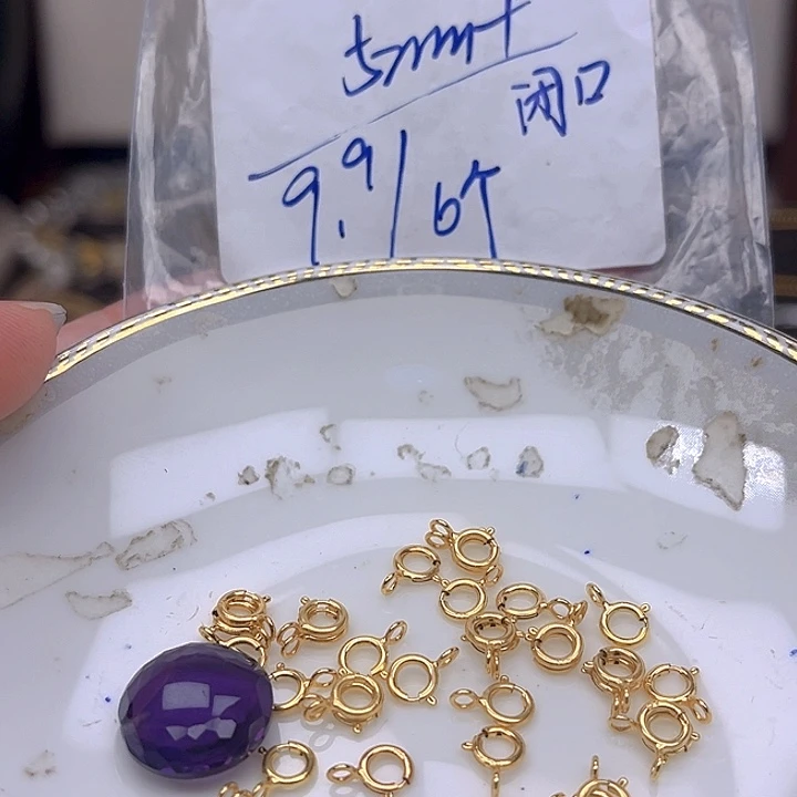 银S925镶嵌颈饰紫晶紫晶925镶嵌26