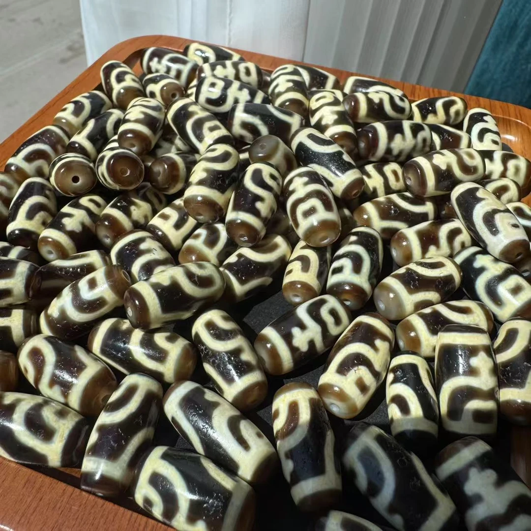 【索兰仁钦珠宝】牙黄玛瑙宝P单珠 多样性发其一