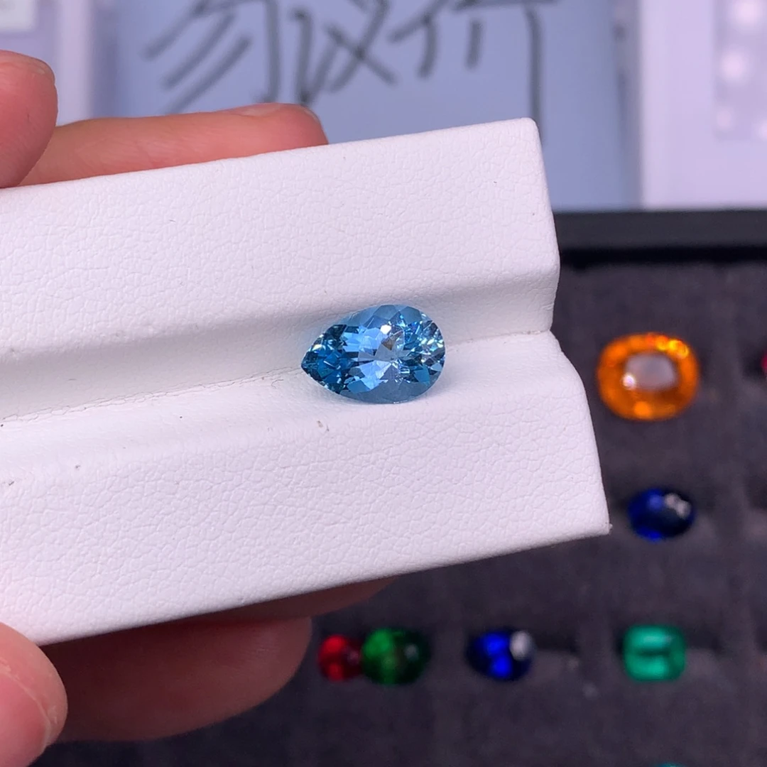 海蓝宝石裸石未镶嵌1.78ct超级圣玛利亚吉尔德