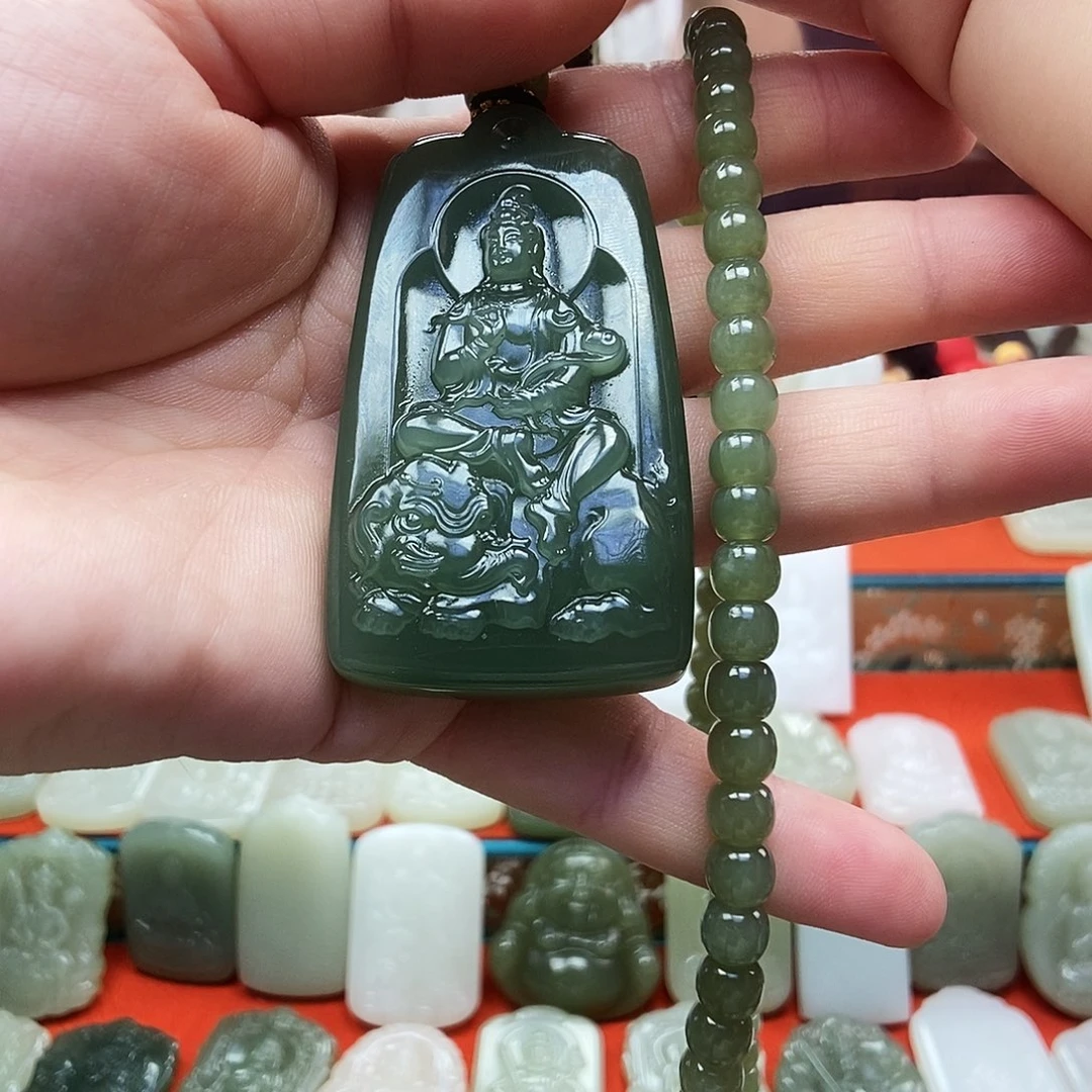 颈饰未镶嵌和田玉潇**子