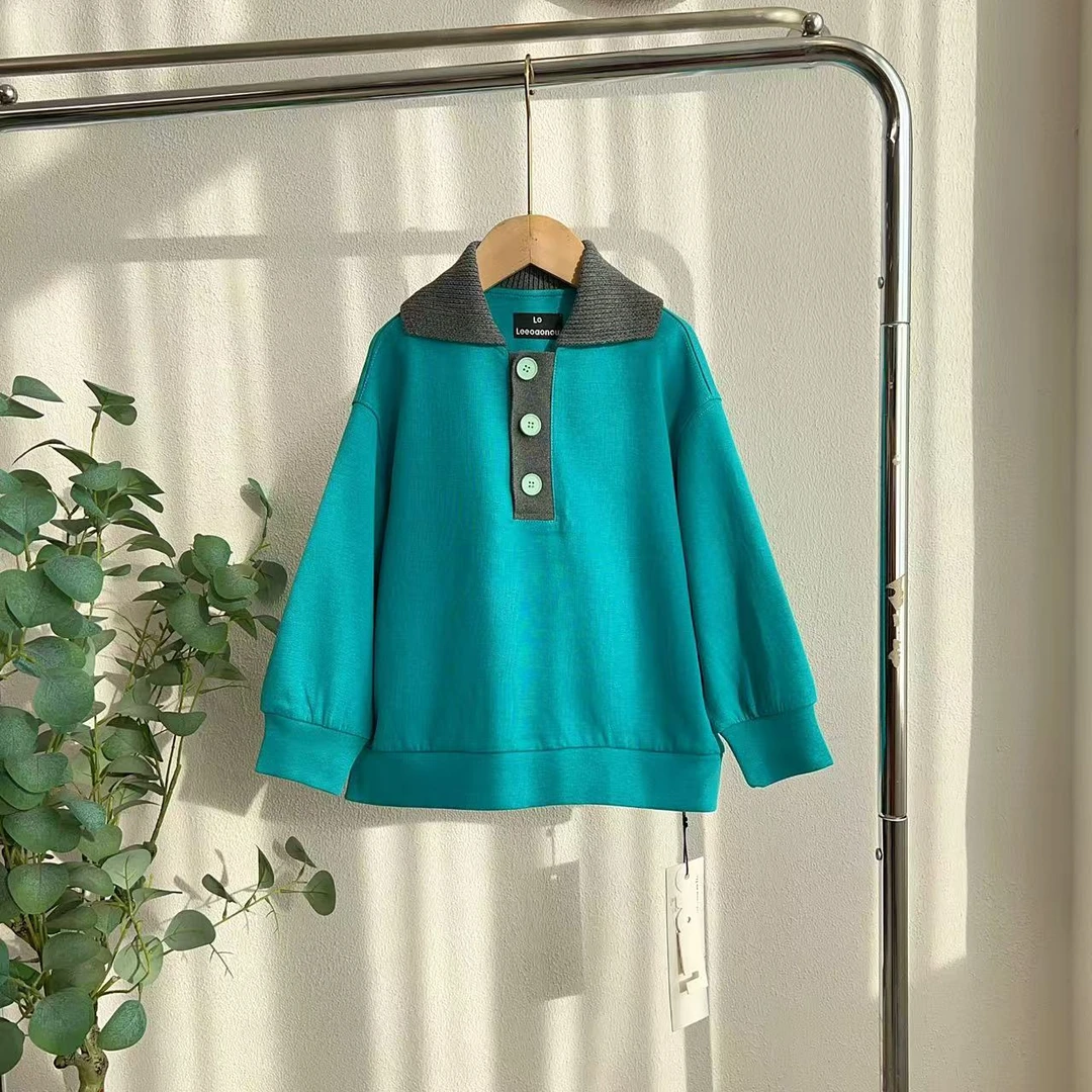 6046屴松石绿POLO衫