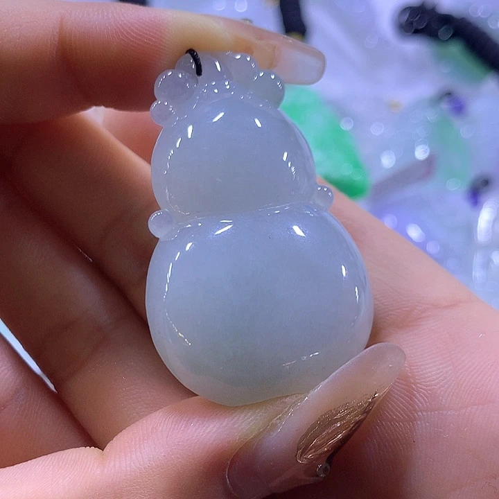 颈饰未镶嵌翡翠天然翡翠A货吊坠