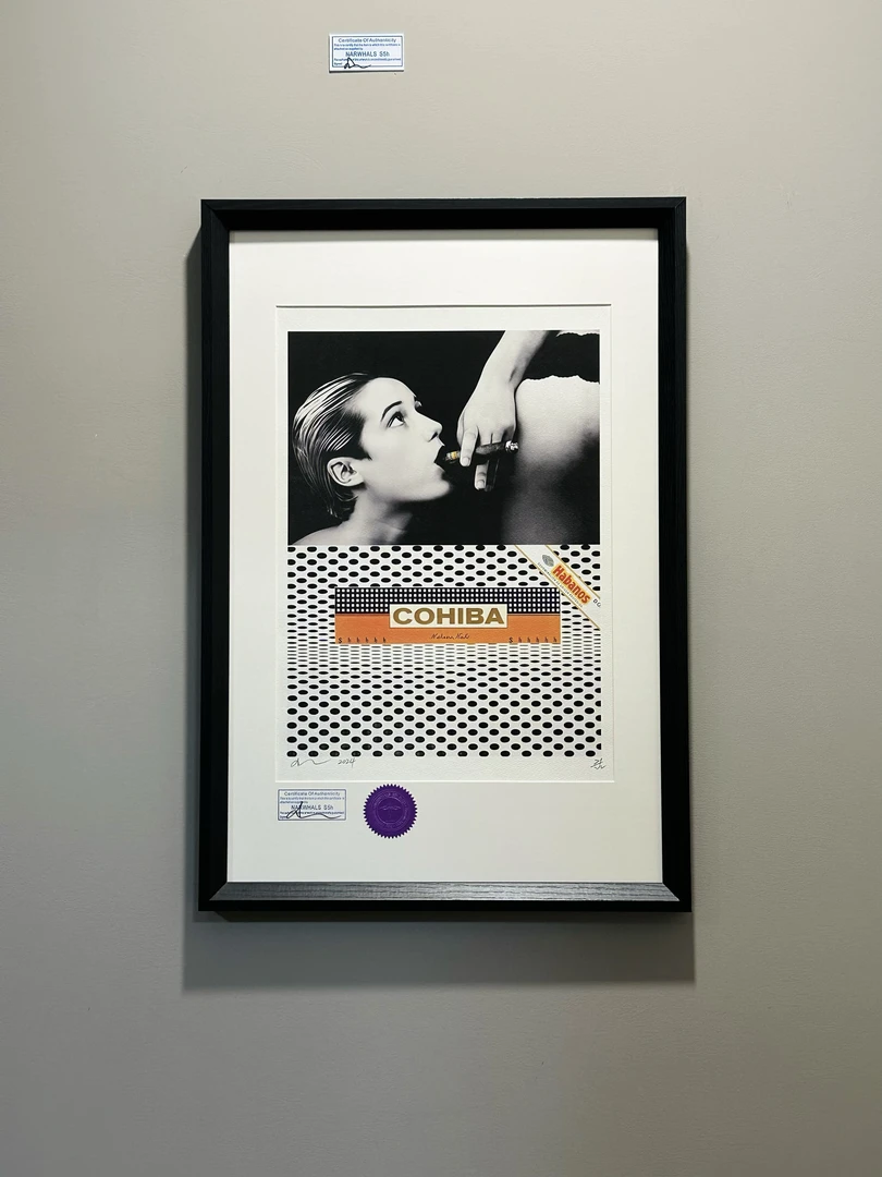 S5H正品限量版画 高希霸COHIBA 古巴哈伯纳斯雪茄吧玄关装饰画