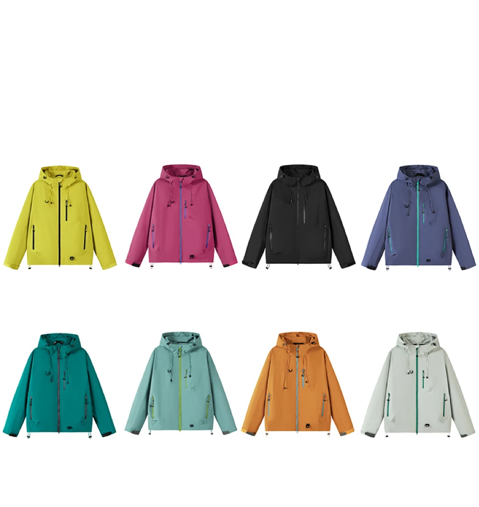 新款冲锋衣 三防面料 户外徒步旅游登山男女同款冲锋衣外套