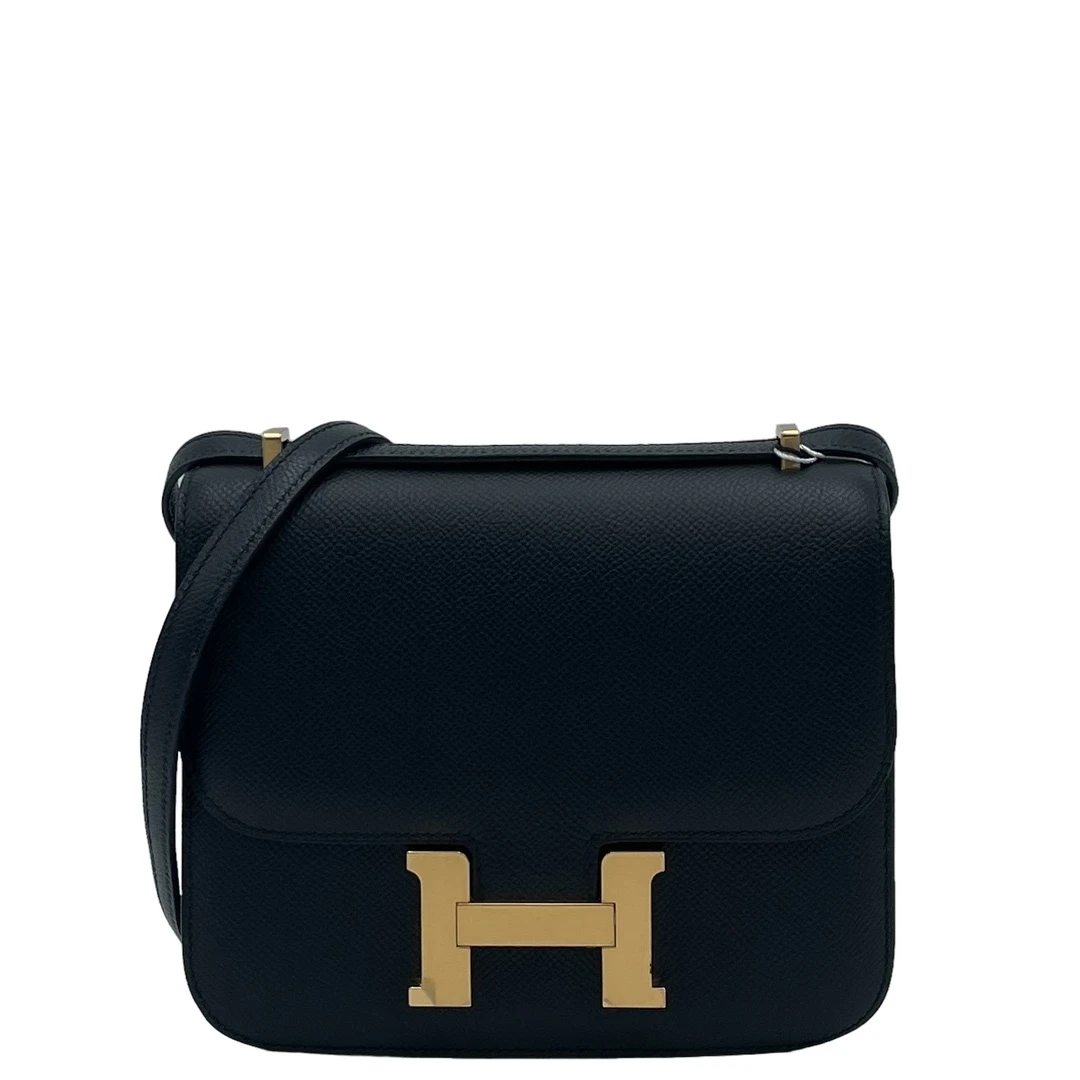 全新未使用 Hermes/爱马仕 constance 19 康康19 Z e皮 黑色金扣