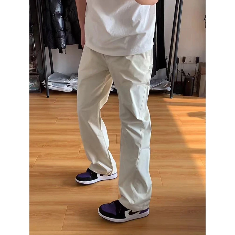 美式户外软壳冲锋裤男款夏季防风防水登山工装裤子机能斜切运动裤