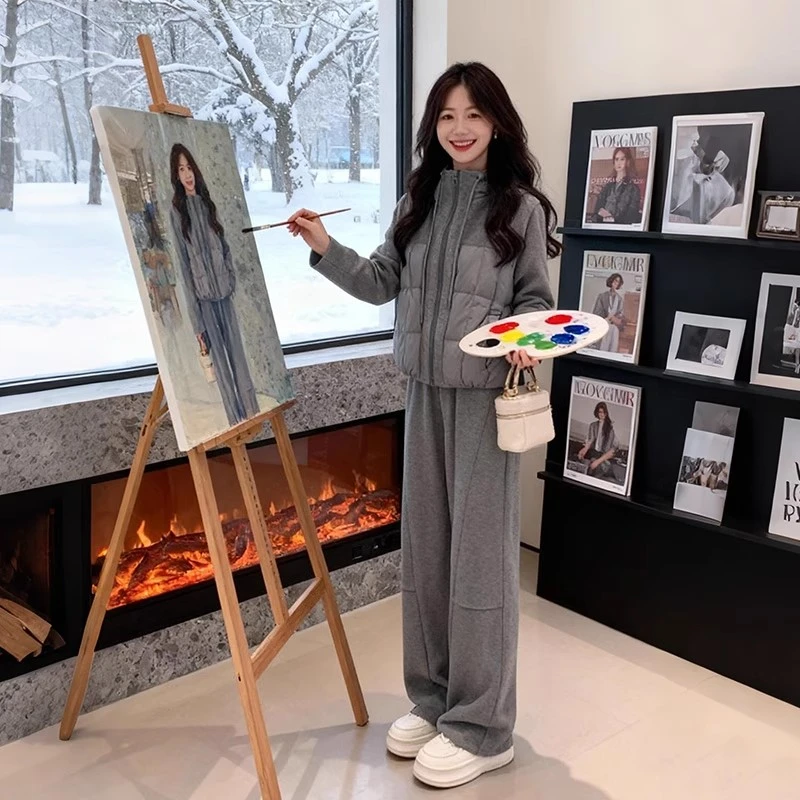 SHALLDOER【浪漫旅行】时尚保暖套装女2026秋冬韩版休闲出游两件套