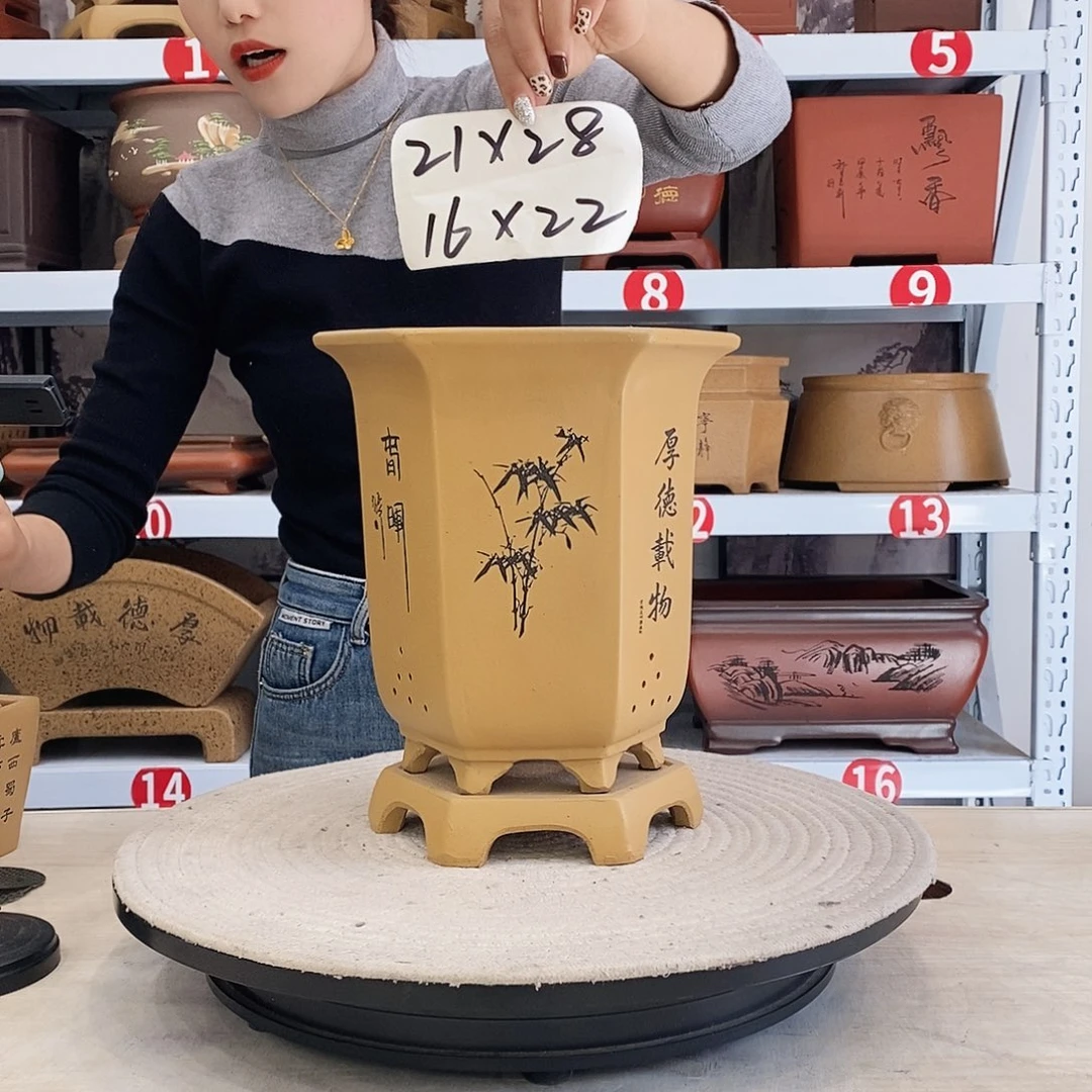 紫砂花盆紫砂花盆