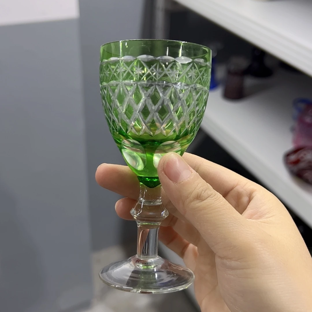 水晶玻璃平底款微瑕一个