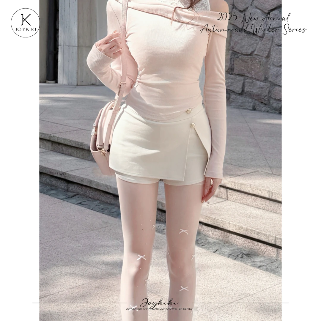 JOY KIKI鹅了么【超模比例】百搭显瘦约会显腿长收腰半裙J25D342