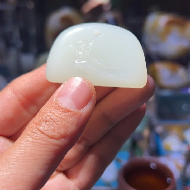 和田玉未镶嵌挂件