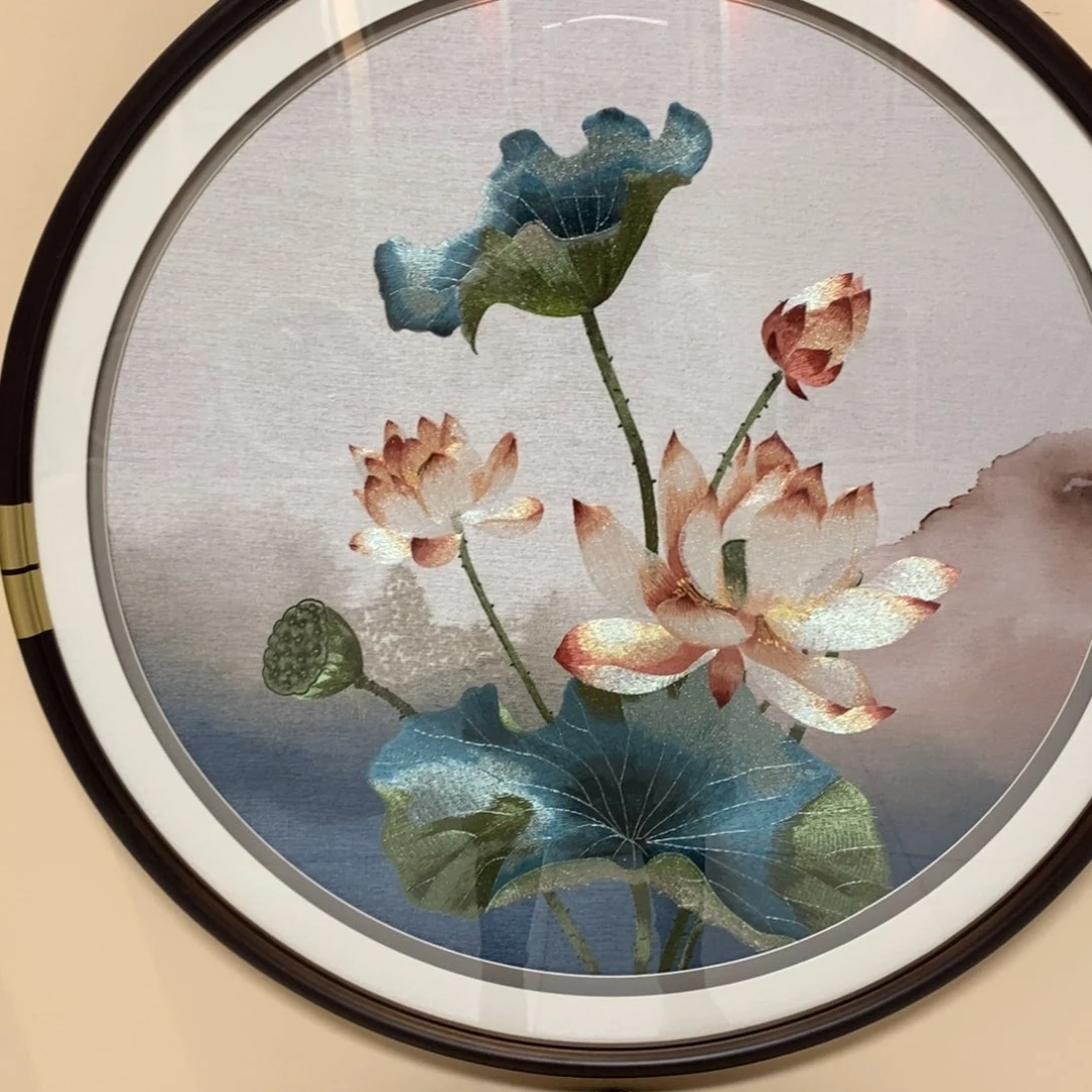 圆形80圆包安装刺绣