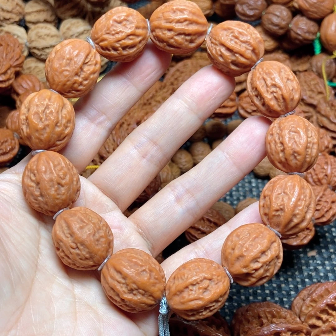 文玩核桃手串红皮小枣