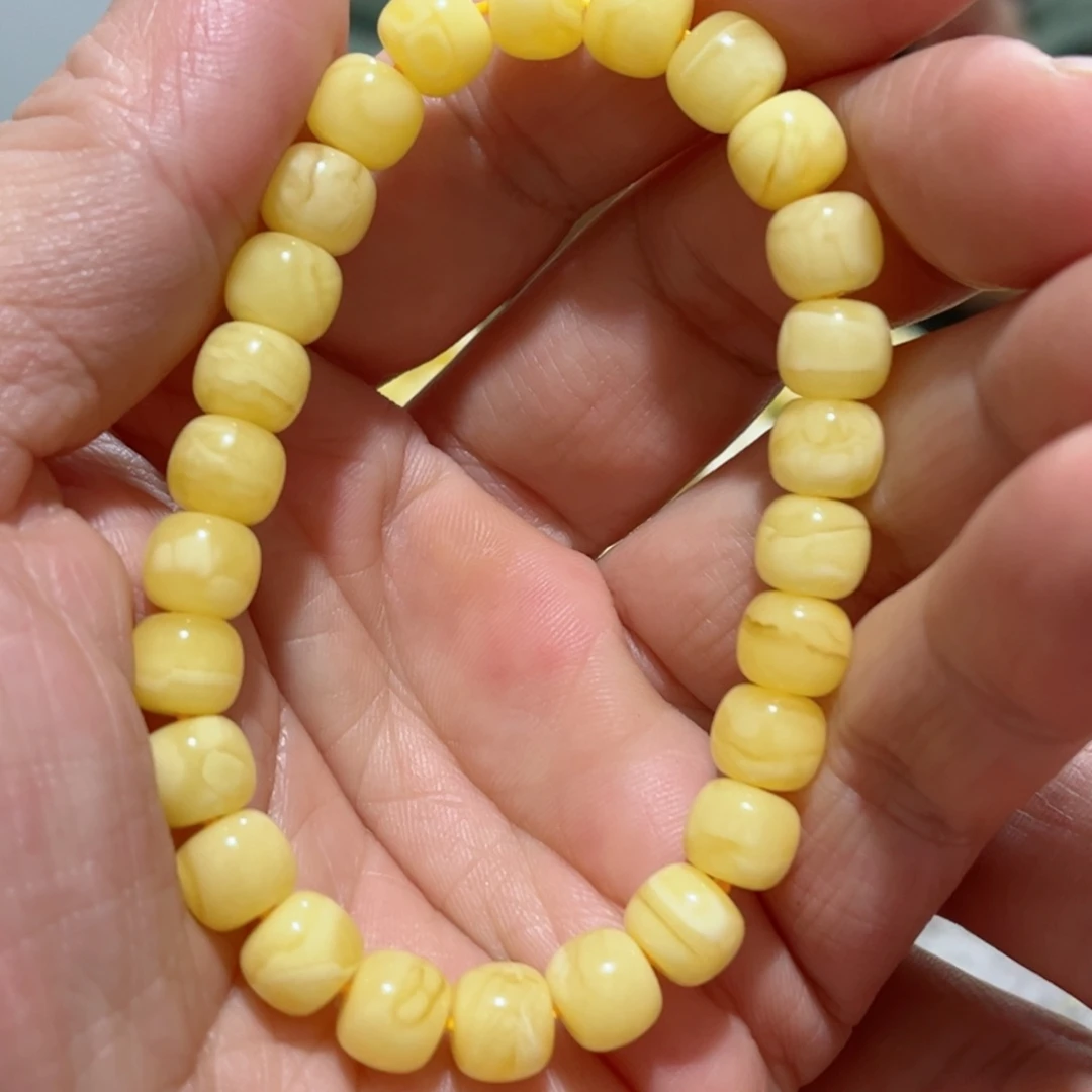 蜜蜡手串未镶嵌琥珀蜜蜡手串8mm