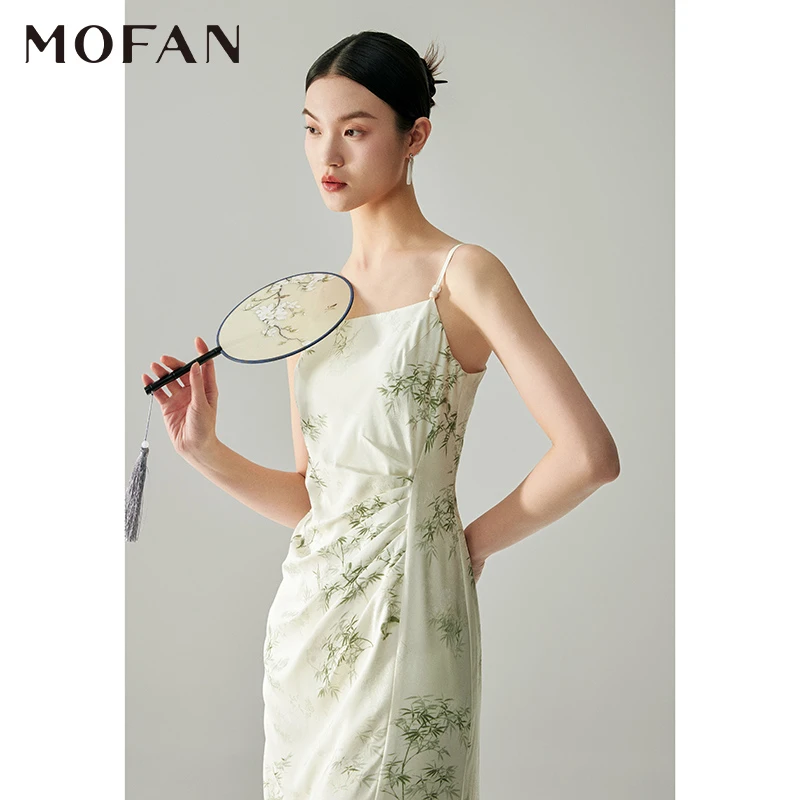 【小云总专属】MOFAN摩凡夏新款杏色连衣裙MDL462929