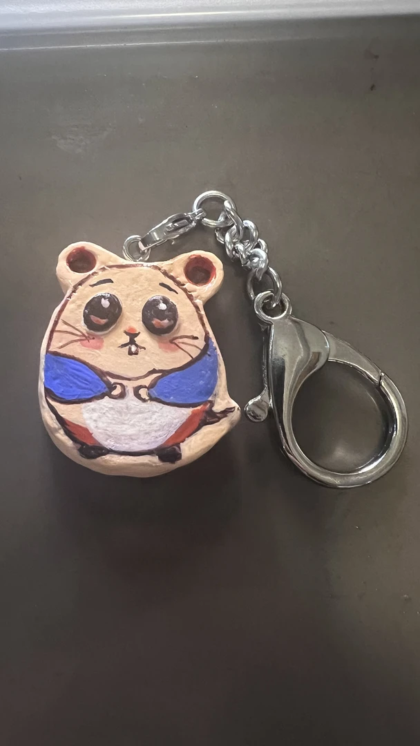 老鼠粘土不锈钢钥匙扣挂件规格2-3厘米左右