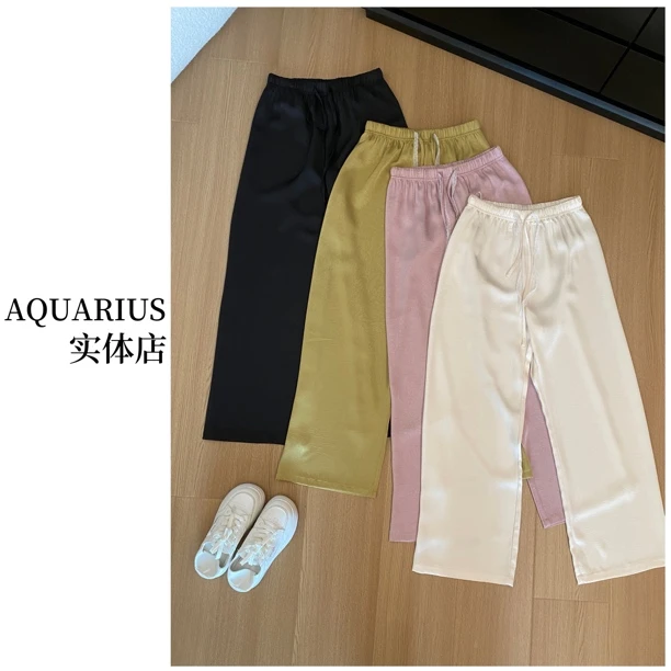 【AQUARIUS 】（酸酸裤）高级感醋酸裤5001