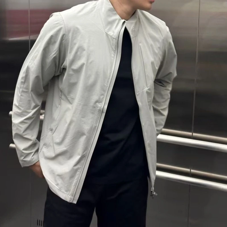 lu同款夏季服超薄冰丝凉感速干UPF50+外套户外运动轻奢痞帅男装