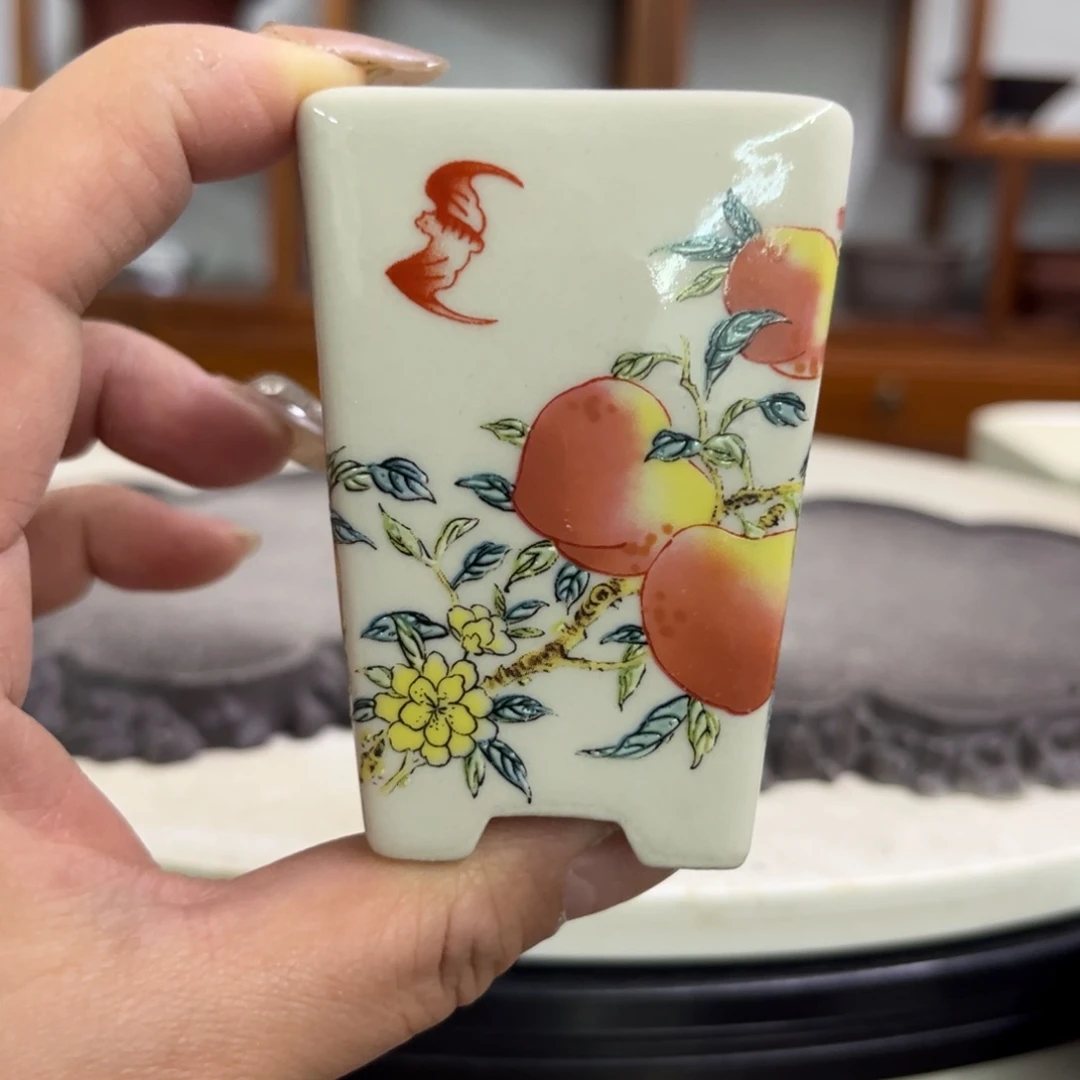 紫砂花盆瑕疵7-5。。。。