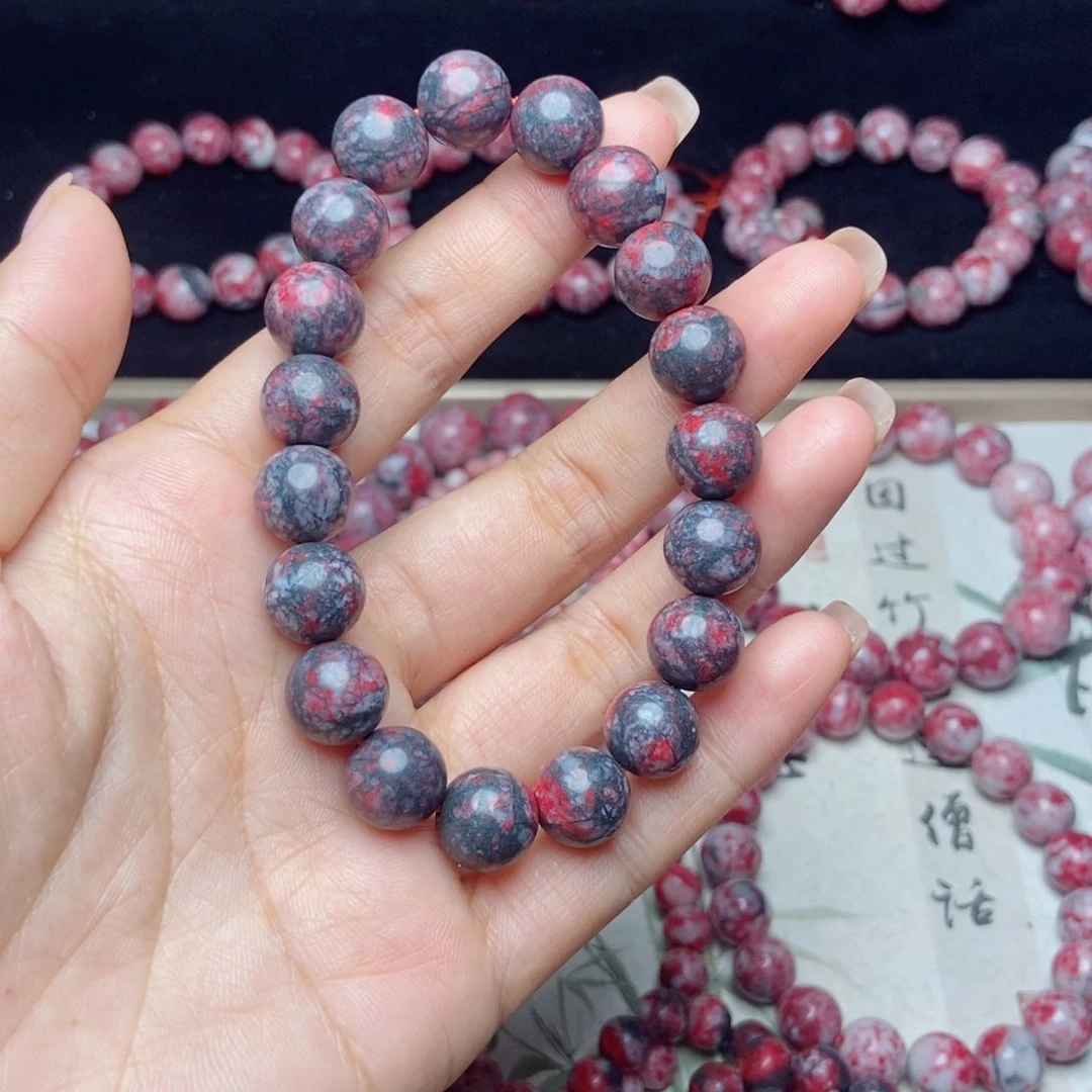 天然辰砂朱砂原石卡11