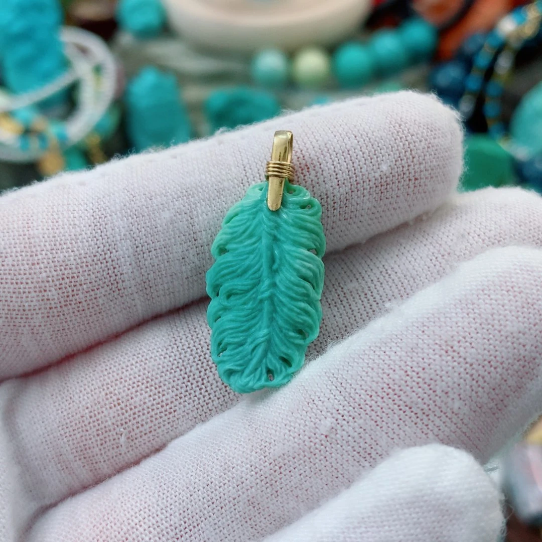 绿松石未镶嵌珠宝半成品