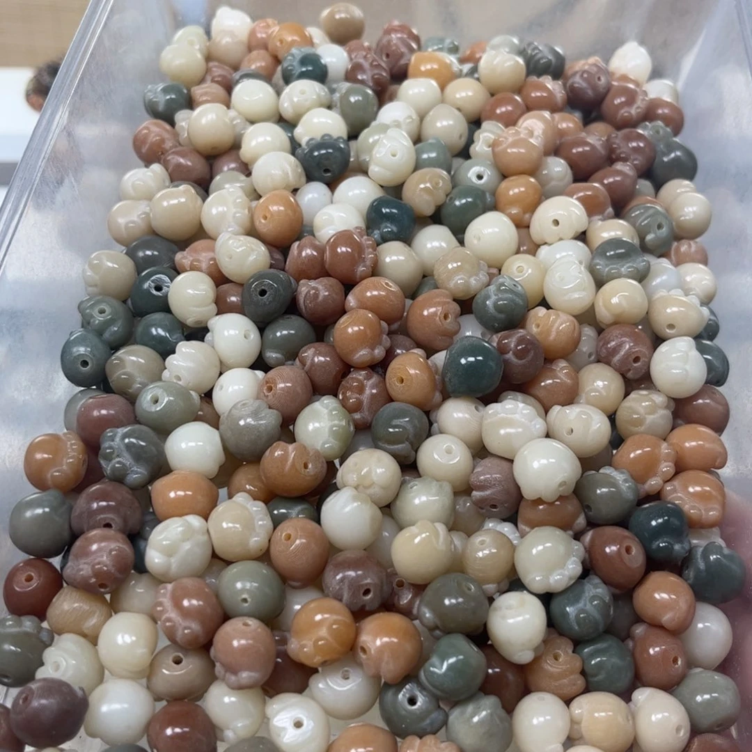 吊坠白玉菩提猫爪50颗