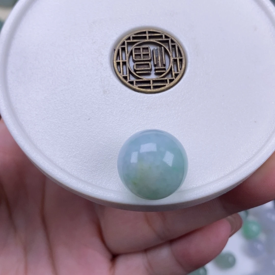 翡翠散珠天然翡翠a货卡15.5
