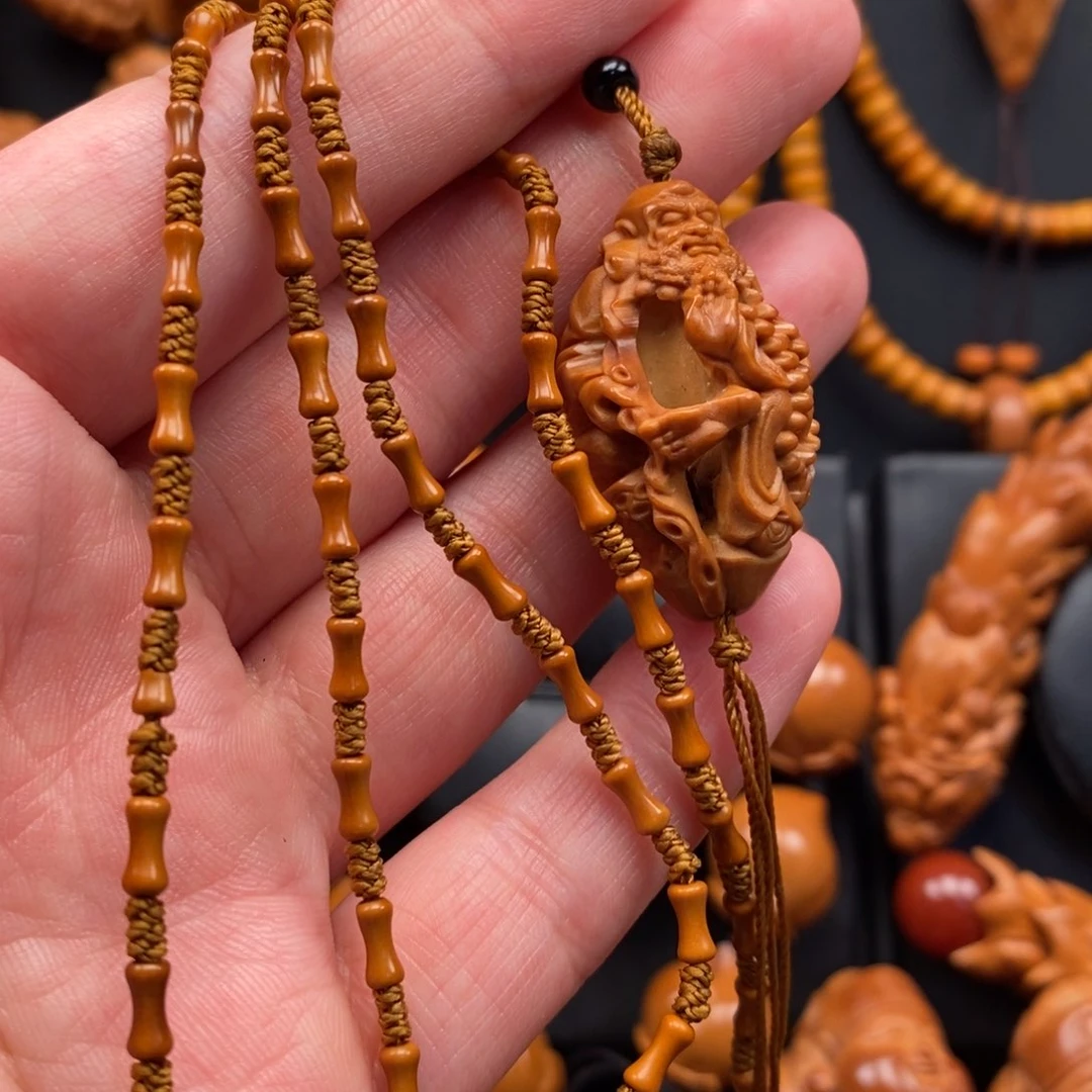 橄榄核手串达摩链子