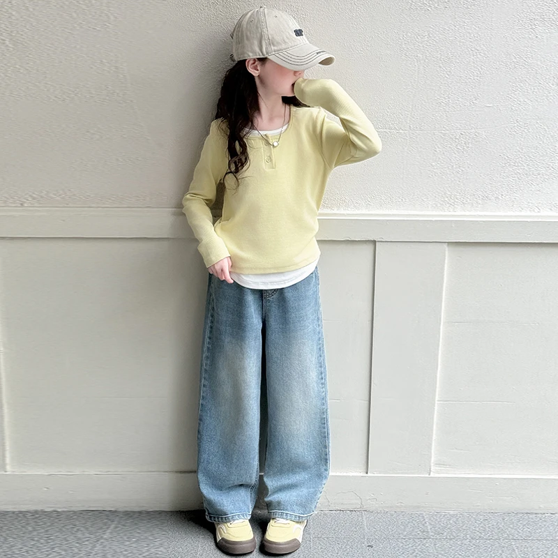 女童春秋套装2025新款儿童洋气韩版宽松休闲两件套中大童时髦潮流