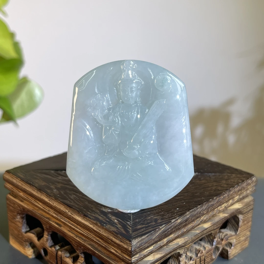 JTA30-75 天然缅甸翡翠A货 虚空藏