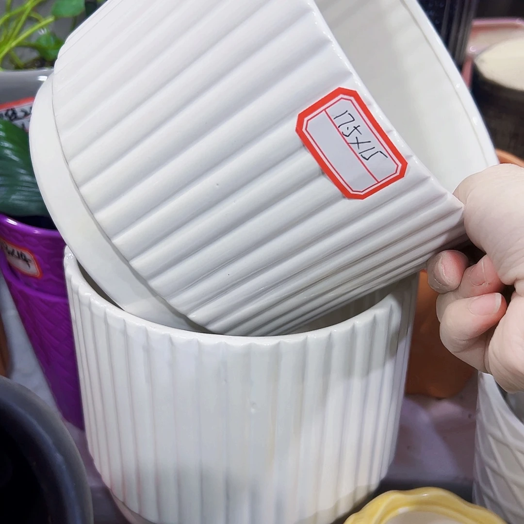 外贸尾单陶瓷花盆凑单10米包邮